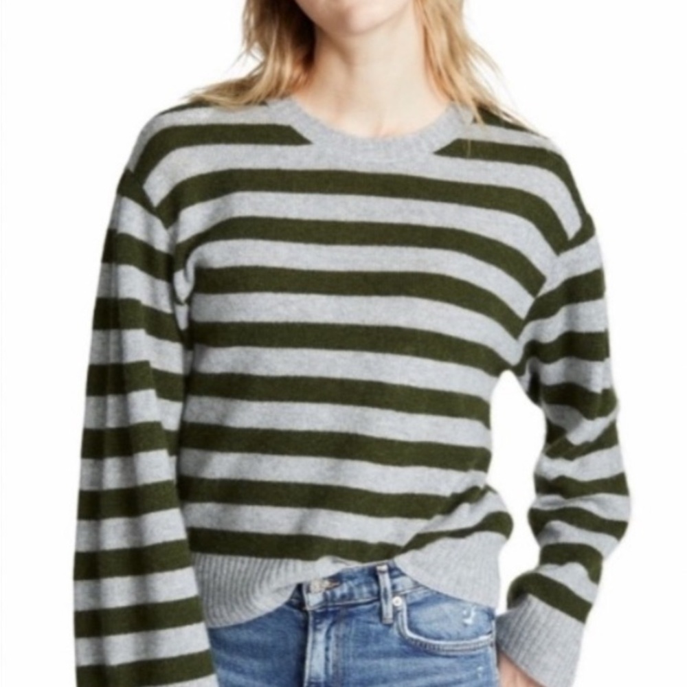 Rebecca Minkoff Striped Cashmere Sweater, Size XS